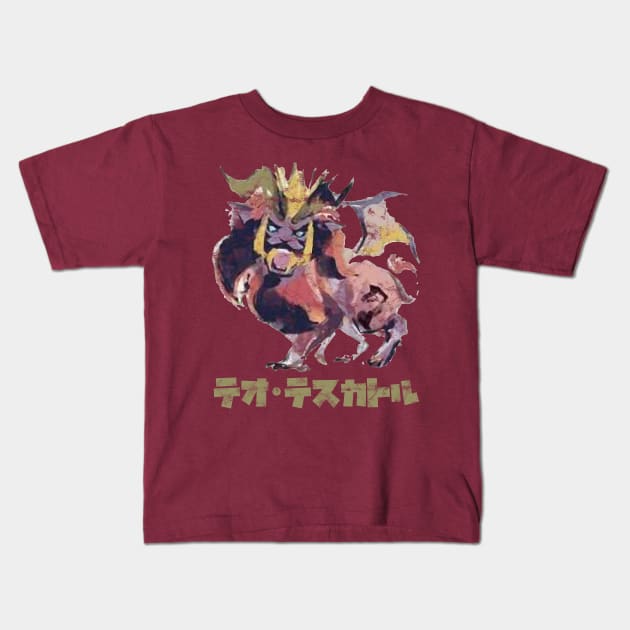 Monster Hunter Rise Teostra Kanji Icon Kids T-Shirt by StebopDesigns